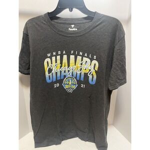 Fanatics WNBA Finals Chicago Sky Champs 2021 Gray Short Sleeve Shirt Size Large